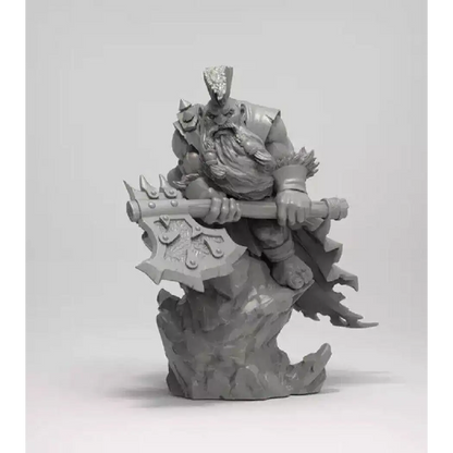 1/24 Resin Model Kit Warrior Dwarf Warcraft Unpainted - Model-Fan-Store
