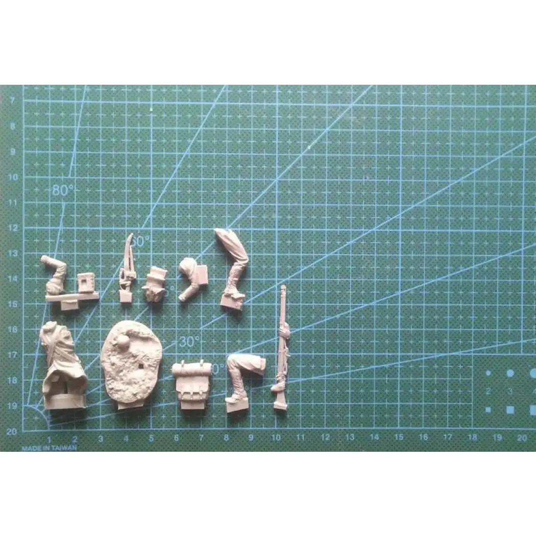 Unpainted Model Kit 1/32 54mm Resin Model Kit Napoleonic Wars Prussian Infantry Unpainted ...