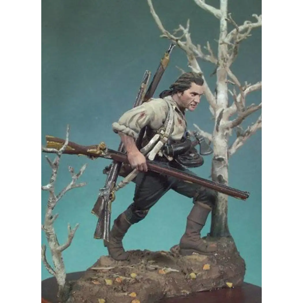War Models 1/32 54mm Resin Model Kit American Revolutionary War Patriot Movie Unp ...