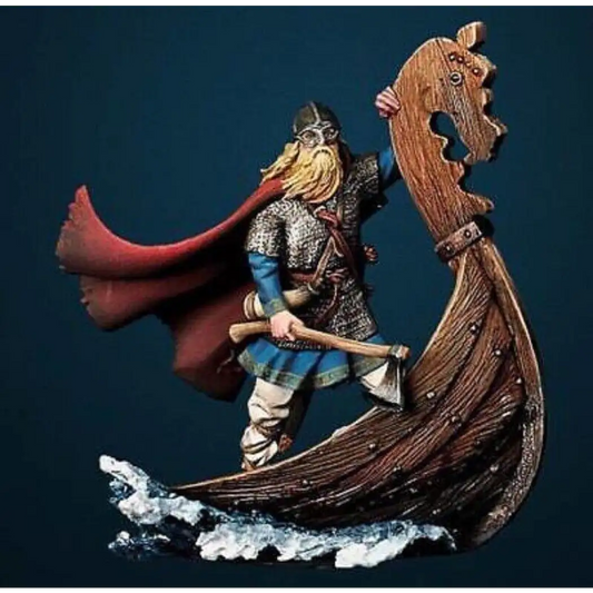 1/32 54mm Resin Model Kit Viking in the Boat Warrior Unpainted - Model-Fan-Store