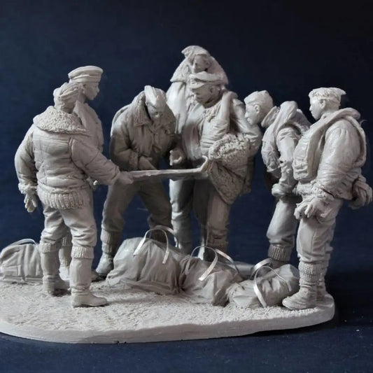 1/32 7pcs Resin Model Kit British Soldiers Royal Air Force WW2 Unpainted - Model-Fan-Store