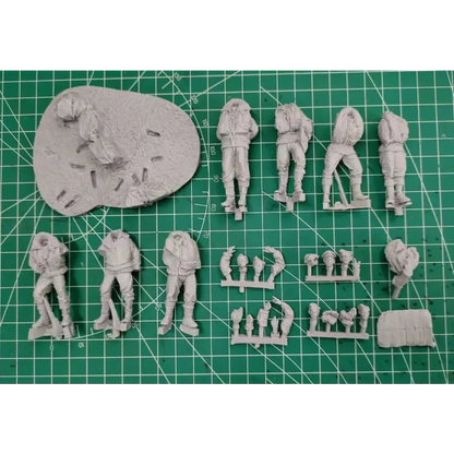 1/32 7pcs Resin Model Kit British Soldiers Royal Air Force WW2 Unpainted - Model-Fan-Store