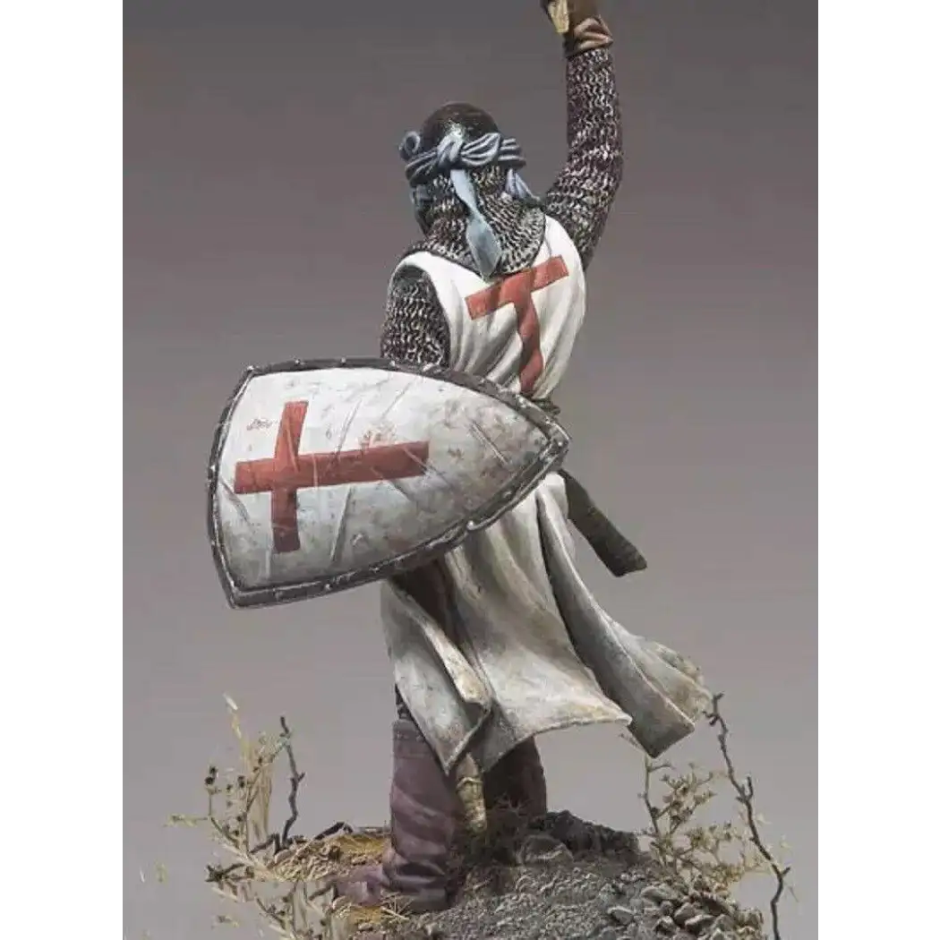 1/32 Resin Model Kit European Medieval Knight Templar Unpainted - Model-Fan-Store