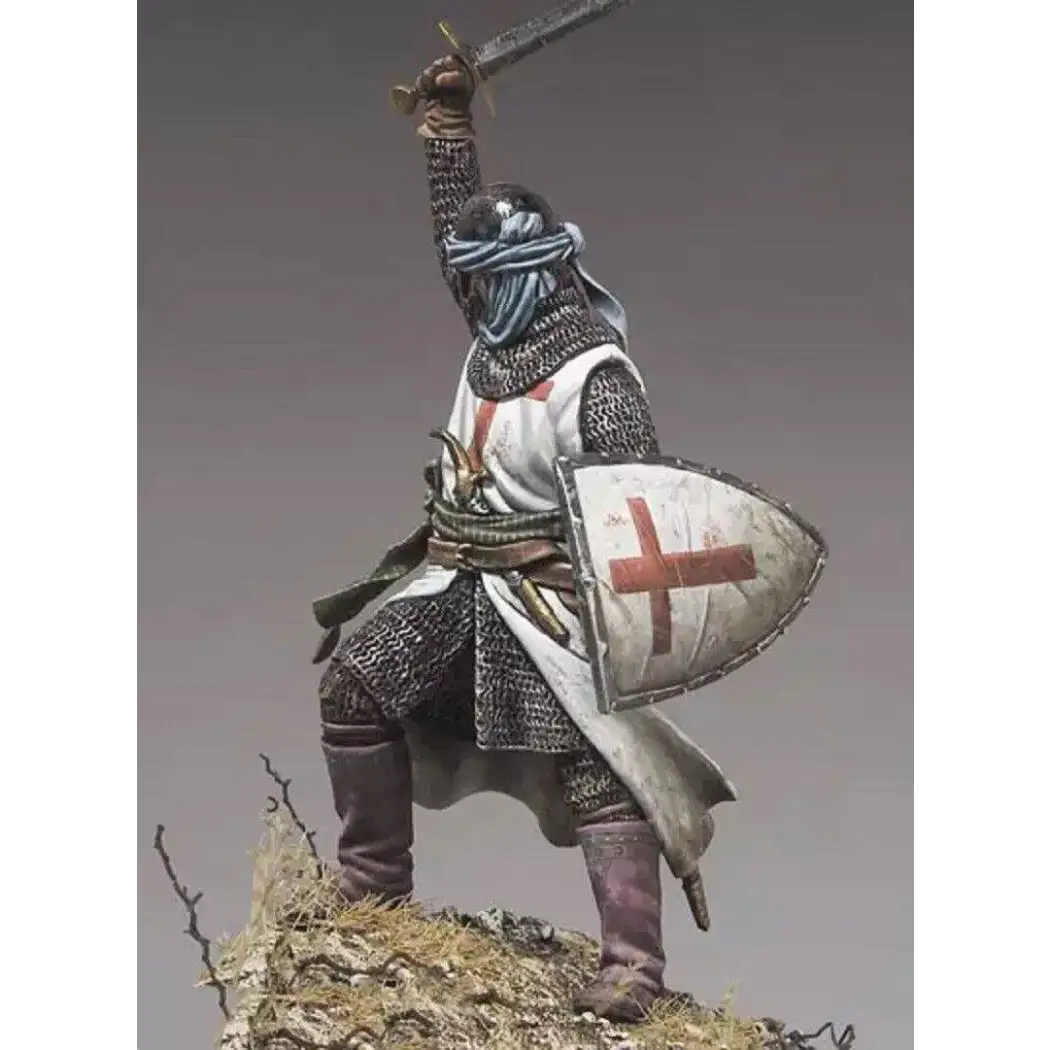 1/32 Resin Model Kit European Medieval Knight Templar Unpainted - Model-Fan-Store