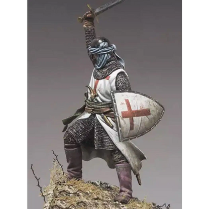 1/32 Resin Model Kit European Medieval Knight Templar Unpainted - Model-Fan-Store