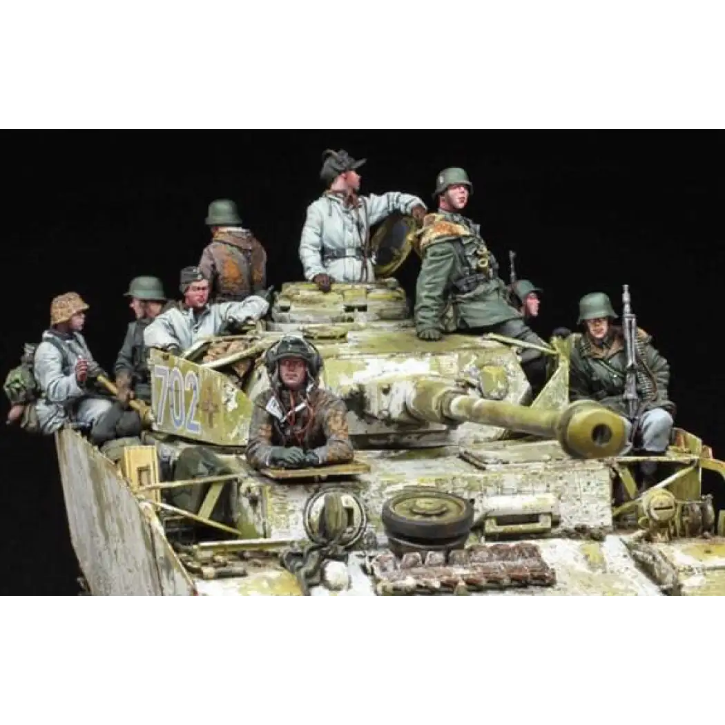 1/35 13pcs Resin Model Kit German Soldier Tank Crew (no tank) WW2 Unpainted - Model-Fan-Store