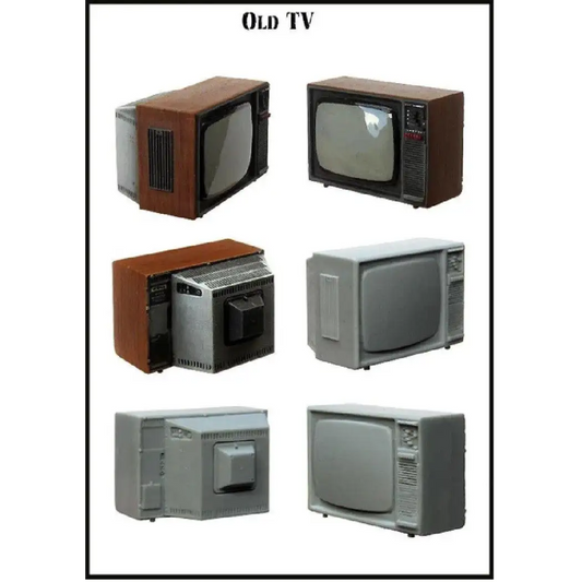 1/35 1pcs Resin Model Kit Old TV Unpainted - Model-Fan-Store