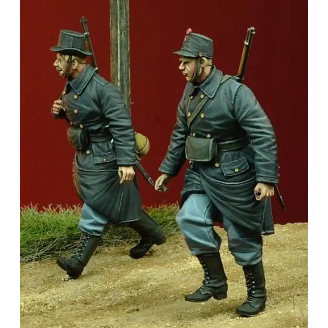 1/35 2pcs + dog Resin Model Kit Belgian Soldiers WW1 Unpainted - Model-Fan-Store