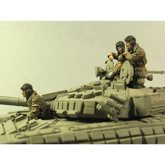 1/35 3pcs Resin Model Kit Modern Russian Soldiers Tank Crew Unpainted - Model-Fan-Store