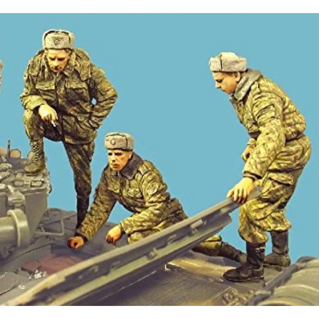 1/35 3pcs Resin Model Kit Soviet Soldier Tank Crew 1980 Unpainted - Model-Fan-Store