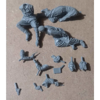 1/35 3pcs Resin Model Kit Soviet Soldiers Tank Crew WW2 Unpainted - Model-Fan-Store