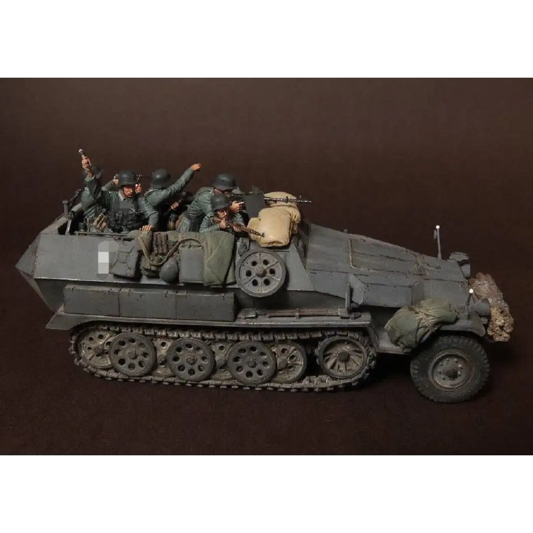 1/35 5pcs Resin Model Kit German Soldiers (no Gun) WW2 Unpainted - Model-Fan-Store