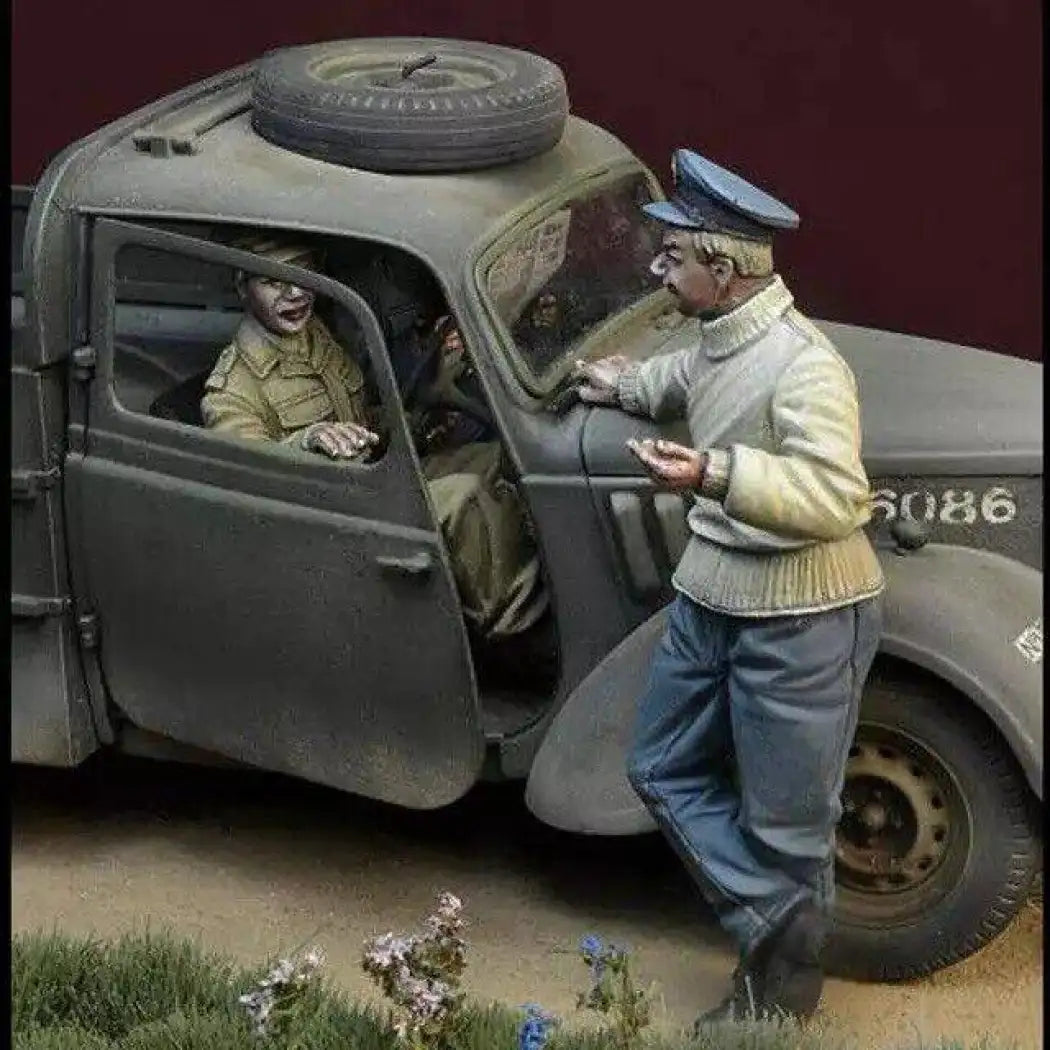 1/35 6pcs Resin Model Kit British Soldiers no car WW2 Unapinted - Model-Fan-Store