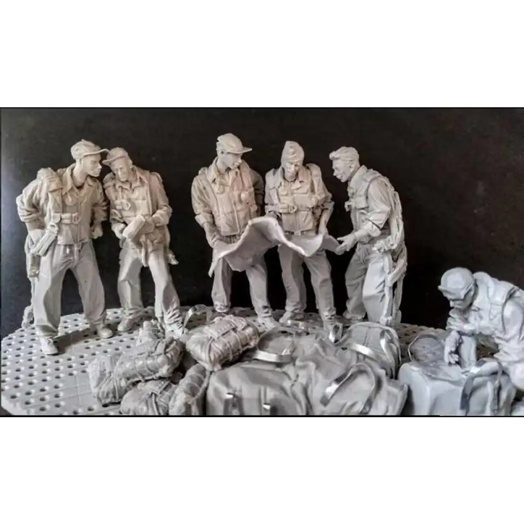 1/35 6pcs Resin Model Kit US Army Soldiers Bomber Crew WW2 Unpainted - Model-Fan-Store