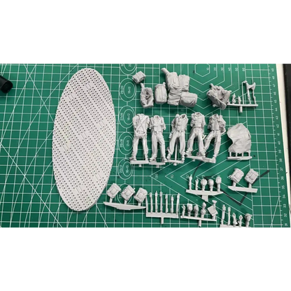 1/35 6pcs Resin Model Kit US Army Soldiers Bomber Crew WW2 Unpainted - Model-Fan-Store