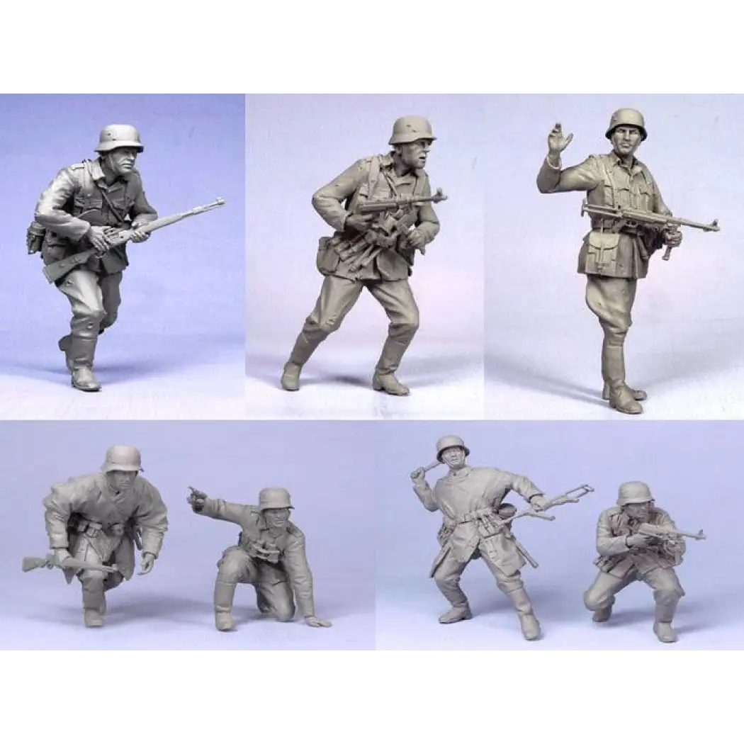 1/35 7pcs Resin Model Kit German Soldier Infantry WW2 Unpainted - Model-Fan-Store
