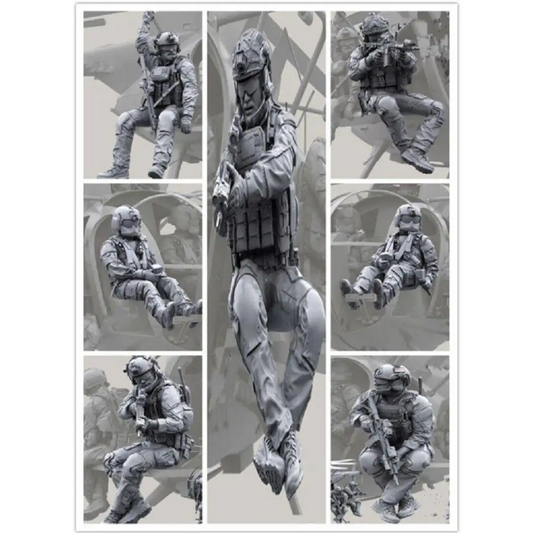 1/35 9pcs Resin Model Kit Modern US Army Soldiers (no aircraft) Unpainted - Model-Fan-Store