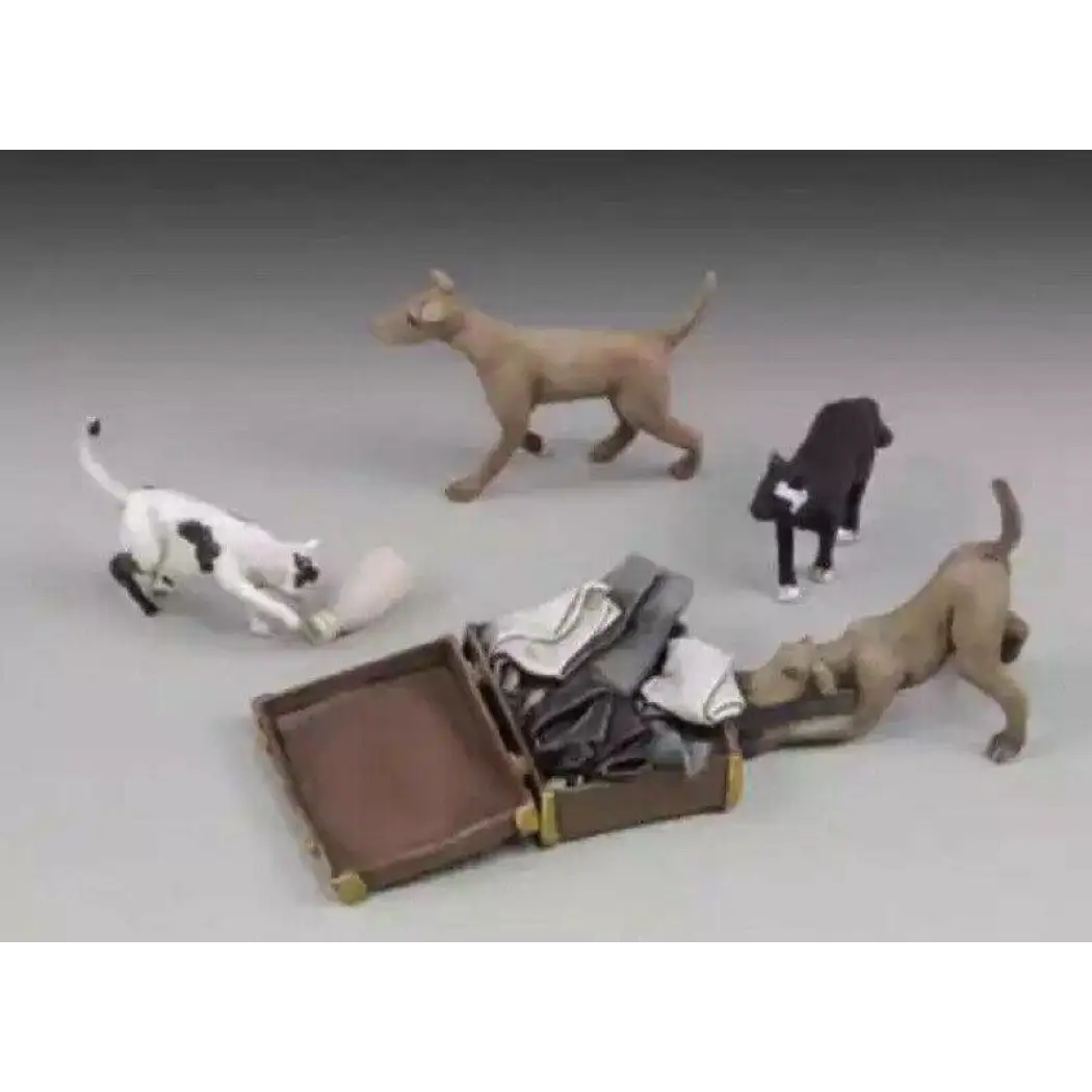 1/35 Resin Animals Model Kit Pets Cats and Dogs Unpainted - Model-Fan-Store