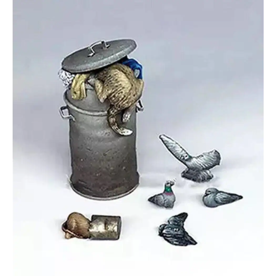 1/35 Resin Model Kit Animals Cats and Pigeons Unpainted - Model-Fan-Store