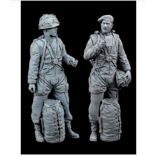 1/35 Resin Model Kit British Soldiers Paratroopers WW2 Unpainted - Model-Fan-Store