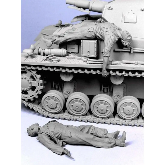 1/35 Resin Model Kit Soldiers Tank Crew WW2 Unpainted - Model-Fan-Store