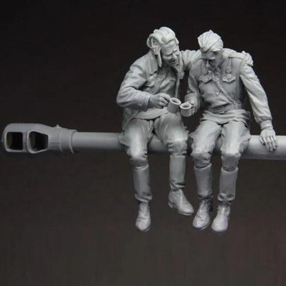 1/35 Resin Model Kit Soviet Soldiers Tank Crew WW2 Unpainted - Model-Fan-Store