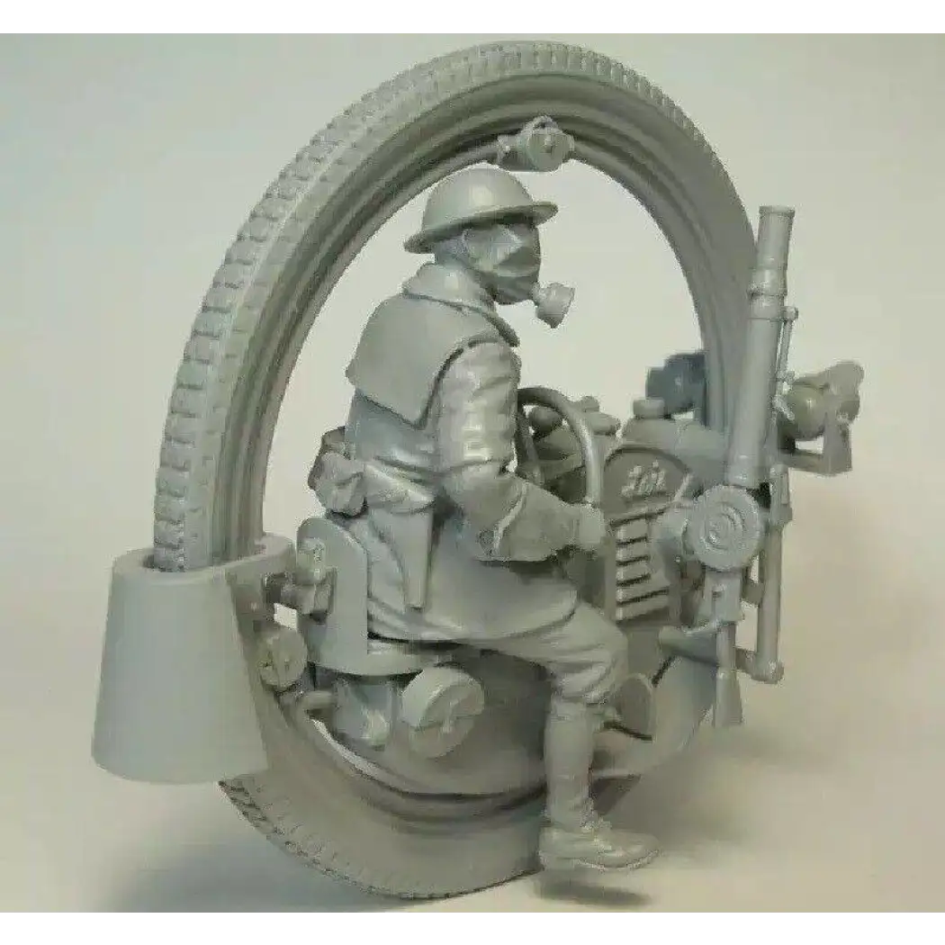 1/35 Resin Steampunk Model Kit British Soldier with Moto 7 heads Unpainted - Model-Fan-Store