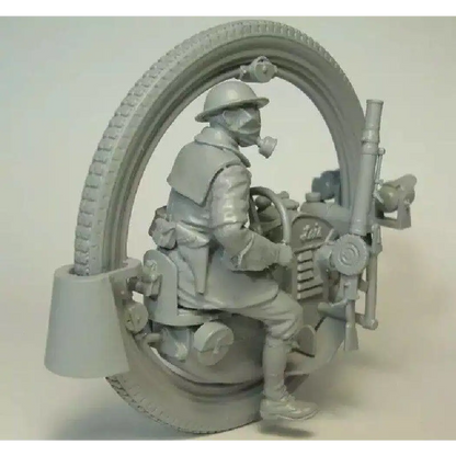 1/35 Resin Steampunk Model Kit British Soldier with Moto 7 heads Unpainted - Model-Fan-Store