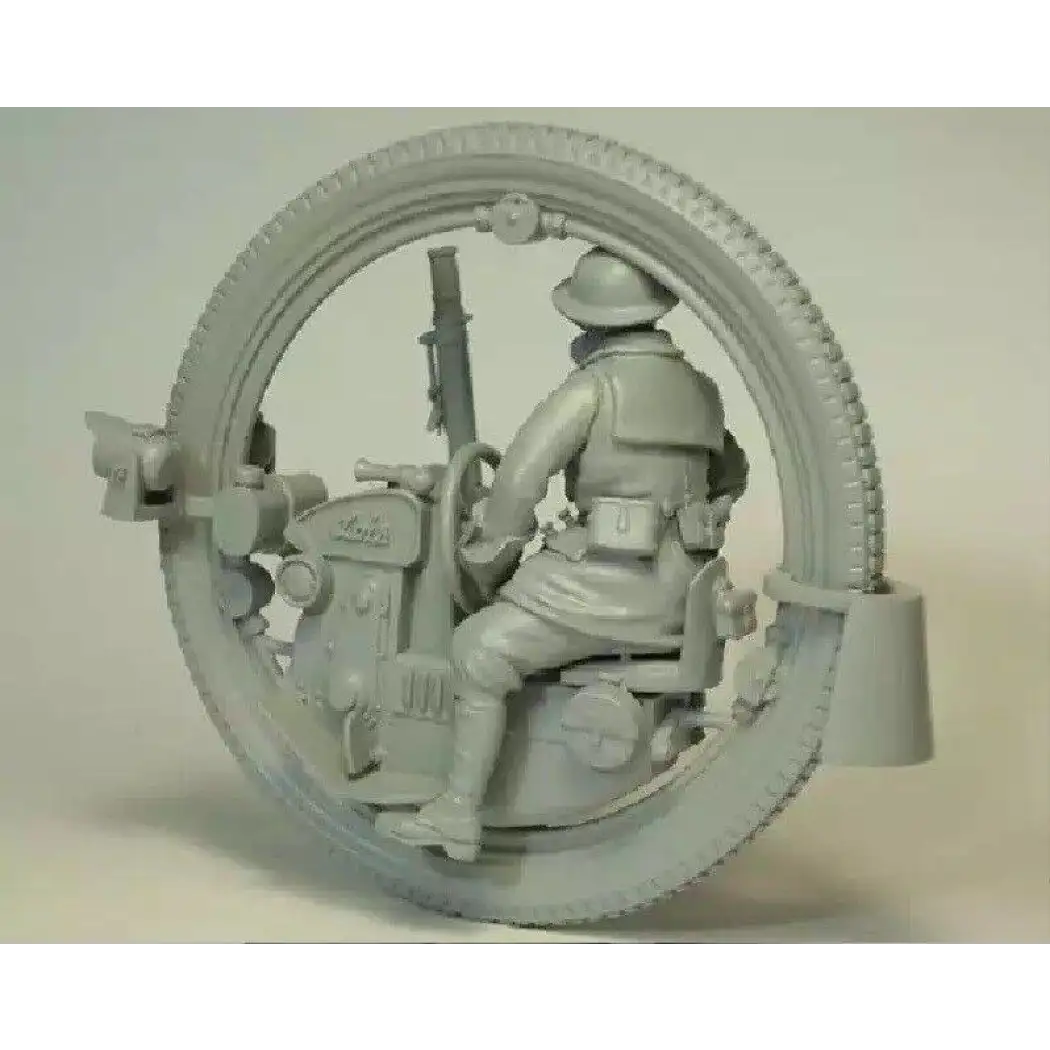 1/35 Resin Steampunk Model Kit British Soldier with Moto 7 heads Unpainted - Model-Fan-Store