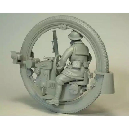 1/35 Resin Steampunk Model Kit British Soldier with Moto 7 heads Unpainted - Model-Fan-Store