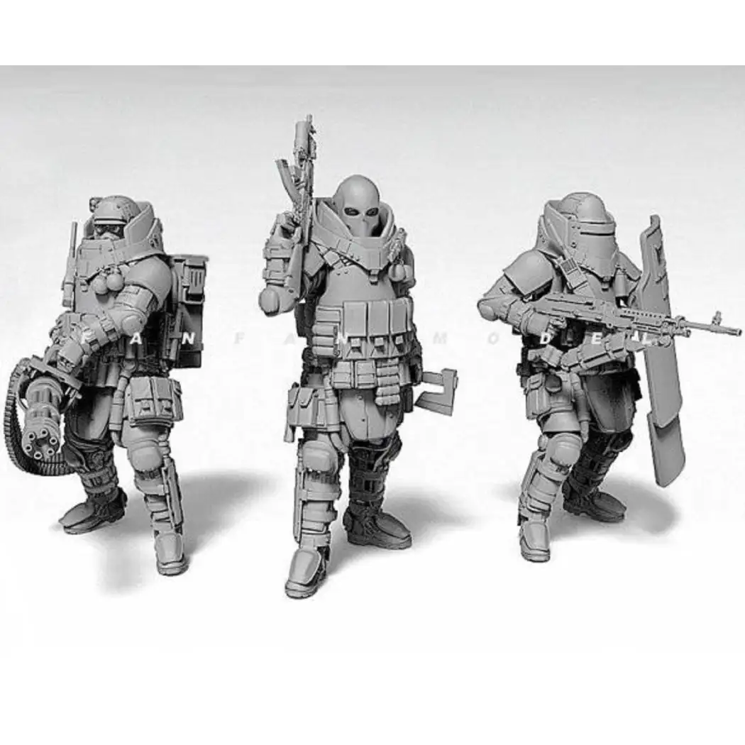 1/35 Resin Steampunk Model Kit Futuristic Soldiers Unpainted - Model-Fan-Store
