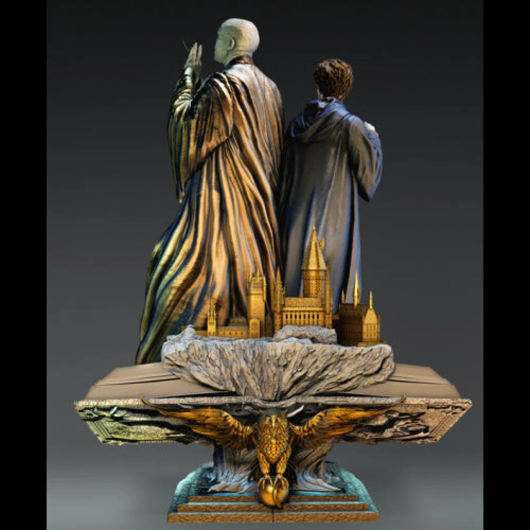 Digital STL Harry potter & Voldemort -...