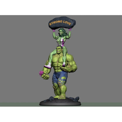 Digital STL Hulk & Shehulk