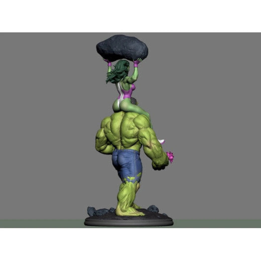Digital STL Hulk & Shehulk