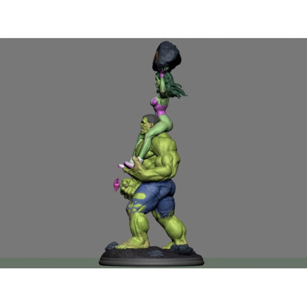 Digital STL Hulk & Shehulk
