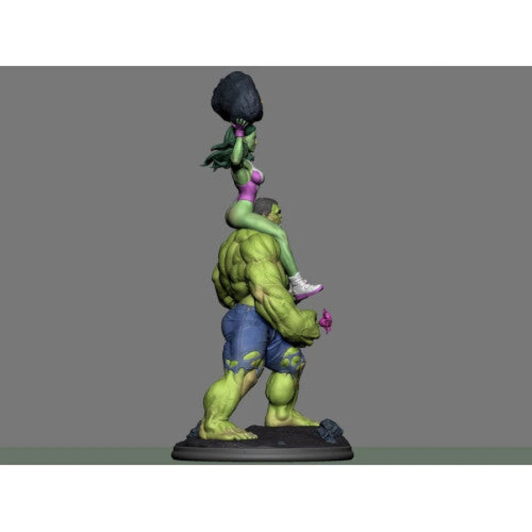 Digital STL Hulk & Shehulk