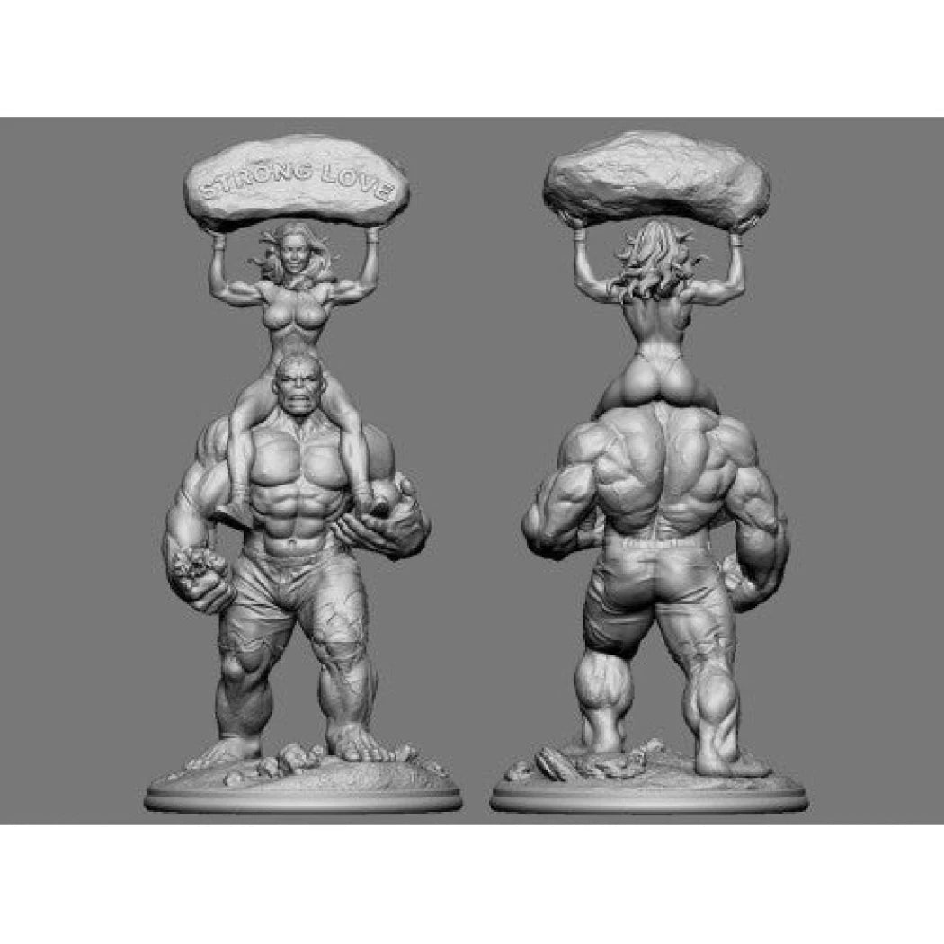 Digital STL Hulk & Shehulk