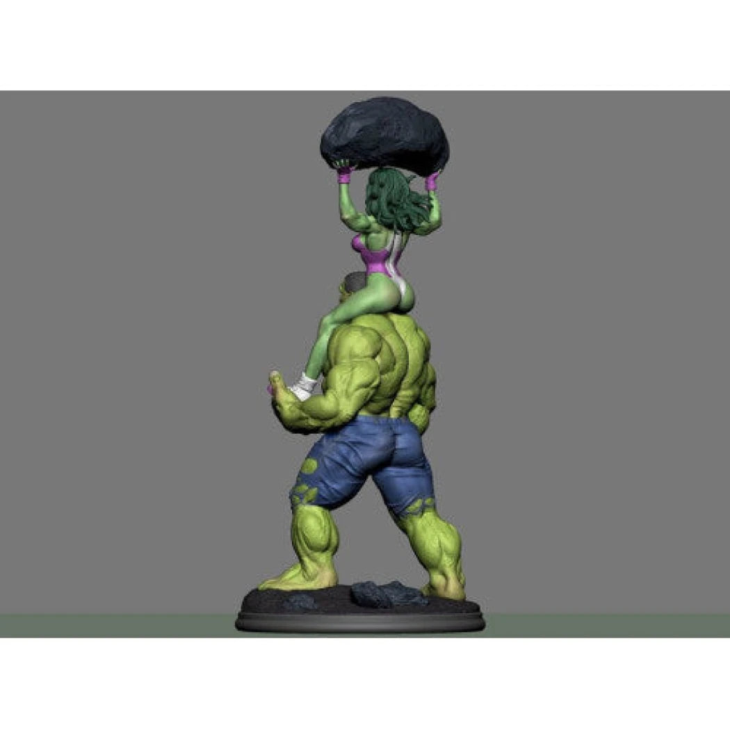 Digital STL Hulk & Shehulk
