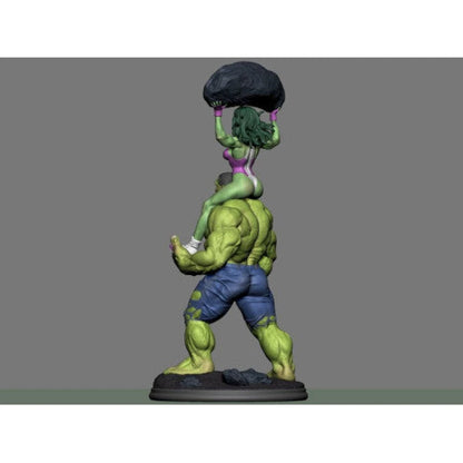 Digital STL Hulk & Shehulk