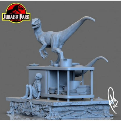 Digital STL Jurassic Park - Kitchen Scene