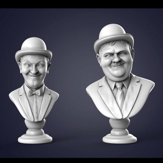 Digital STL Laurel & Hardy Bust