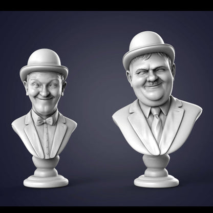 Digital STL Laurel & Hardy Bust