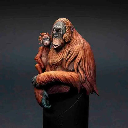 1/10 BUST Resin Animals Model Kit Monkey Orangutan Unpainted - Model-Fan-Store