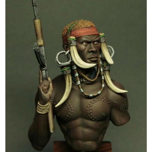 1/10 BUST Resin Model Kit African Rebel Shooter Unpainted A28 - Model-Fan-Store