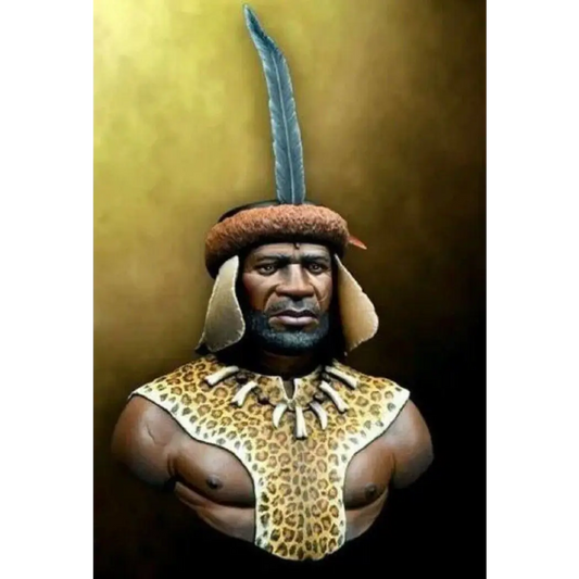 1/10 BUST Resin Model Kit African Tribal Warrior Chieftain Unpainted Unassembled - Model-Fan-Store