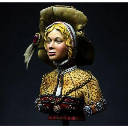 1/10 BUST Resin Model Kit Beautiful Girl Woman Wild West Unpainted - Model-Fan-Store