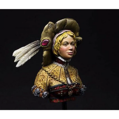 1/10 BUST Resin Model Kit Beautiful Girl Woman Wild West Unpainted - Model-Fan-Store