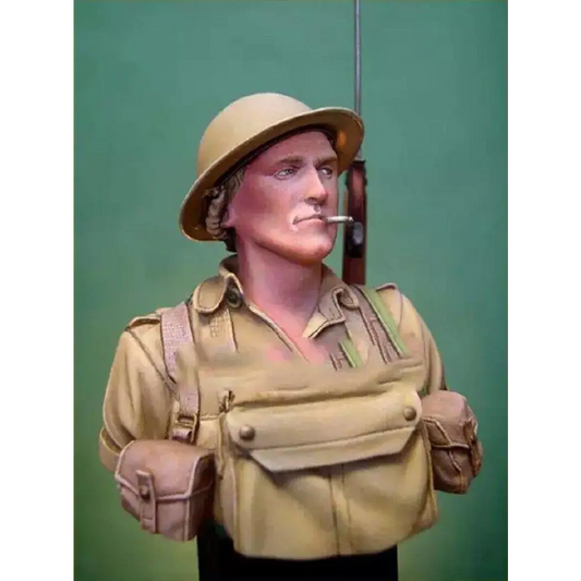 1/10 BUST Resin Model Kit British Soldier North Africa WW2 Unpainted - Model-Fan-Store