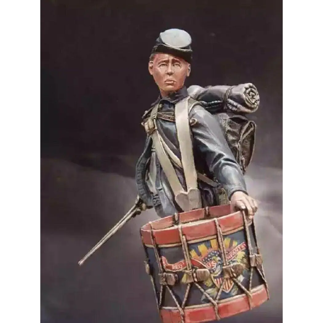 1/10 BUST Resin Model Kit Drummer Soldier American Civil War Unpainted - Model-Fan-Store