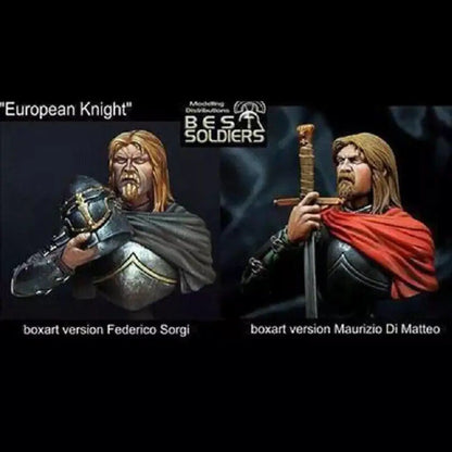 1/10 BUST Resin Model Kit European Medieval Knight Warrior Unpainted - Model-Fan-Store